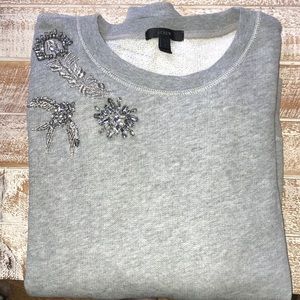 Adorable J Crew bedazzled Sweatshirt!